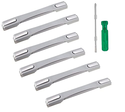 Image of Black Spare Strap Handle Repair & Replacement for VIP, Skybag, Safari, American turister Suitcase Box Luggage,Trolley Suitcases (6GREY Handle+1SCREW)