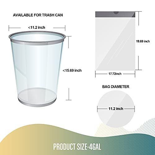 FORID Small Drawstring Trash Bags - 4 Gallon Plastic Garbage Bags 240 Counts White Trash Can Liners 15 Liter for Bathroom Restroom Bedroom Office Toilet - Durable & Thick Trash Bag by FORID - Image 4