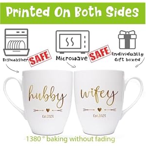 Srihbethubbywifeyest2025coffeemugsweddinggiftsetof2togivebridegroommugsetcouplescoffeemugsetmrmrsbridalshowergiftnewlywedcoffeemugsgiftsetc71 Urban Country Home Decor Srihbet hubby wifey est 2025 coffee mugs wedding gift set of 2 to give bride groom mug set couples coffee mug set mr mrs bridal shower gift newlywed coffee mugs gift set c71 urban country home decor