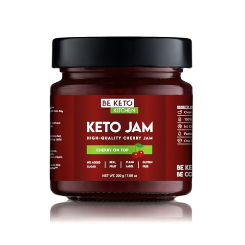 KETO JAM CHERRY ON TOP 200g BeKeto Ketogenic Lowcarb