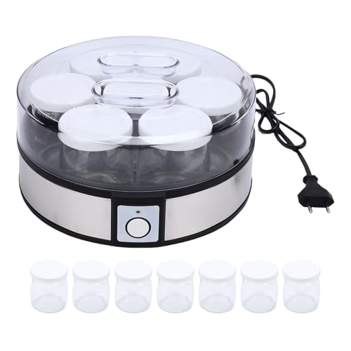 BAOFUYA Máquina para Hacer Yogur Eléctrica, Tecnología de Fermentación Avanzada Máquina de Yogur Casera de Acero Inoxidable de Aplicaciones Múltiples para mermeladas(20W)