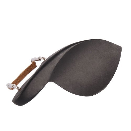 Soarun Black 4/4 Violin Chinrest With Screw & Cork, Ebony With Standard Bracket #TOP6
