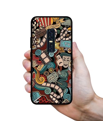 Image of Movies Design Premium 2D Printed Metal Back Case Cover for Vivo V17 Pro 4G
