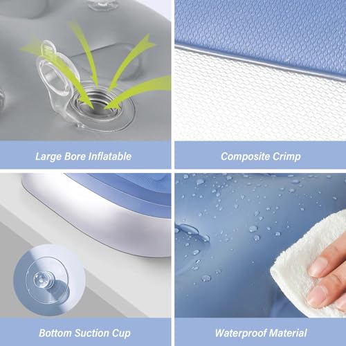Asiento elevador inflable con ventosas estables para relajación cómoda en el spa o jacuzzi 4