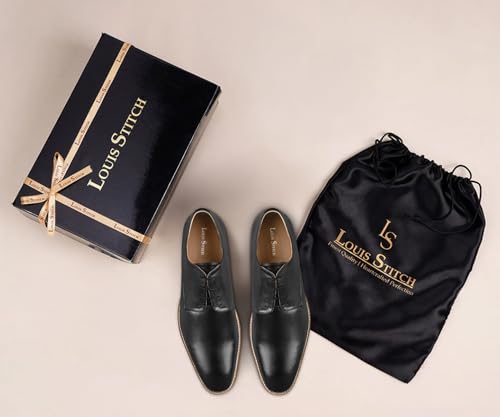 Image of LOUIS STITCH Casual Shoes for Men | Ultra Lightweight and Comfortable | Cushioned Footbed Men's Derbys | LSMX-PL
