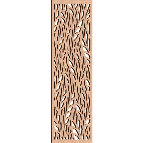 Image of Ortonville Decorative Pierced Fretwork Wood Wall Panels, 15 3 /8 inchW x 39 3 /8 inchH x 3 /8 inchT, Alder