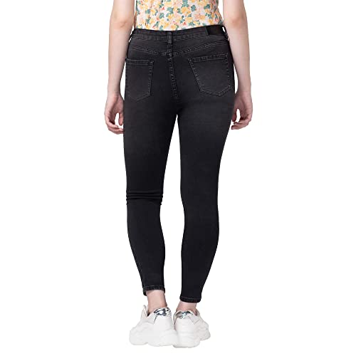 Image of Spykar Women's High Rise Cotton Super Skinny Ankle Length Jeans (Alexa)