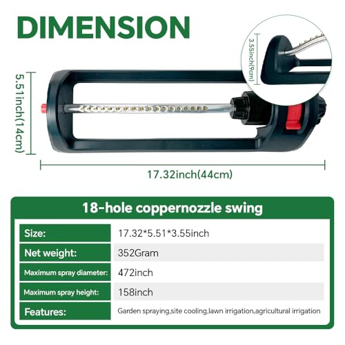 Meekamar Brass Nozzle Lawn Sprinkler