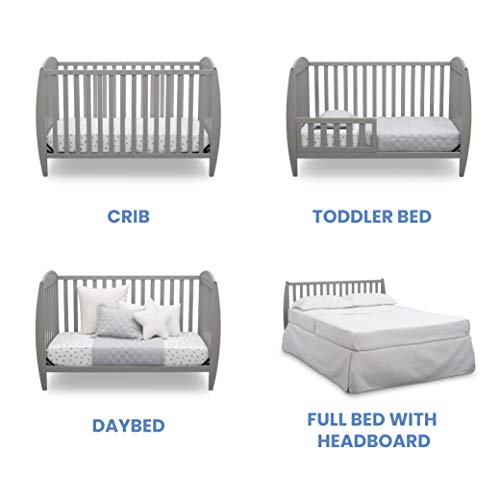 Delta-Children-Taylor-4-in-1-Convertible-Baby-Crib-Easy-to-Assemble-Sustainable-New-Zealand-Wood-Grey