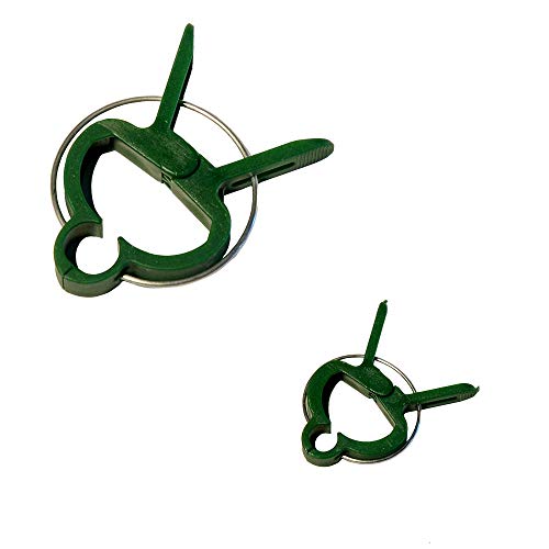 ATUIO xGarden 50 Pack Combo Pack (Small & Large Sizes) Plant Support Clips Lever Loop Style - Great for Gardening Straightening Cover