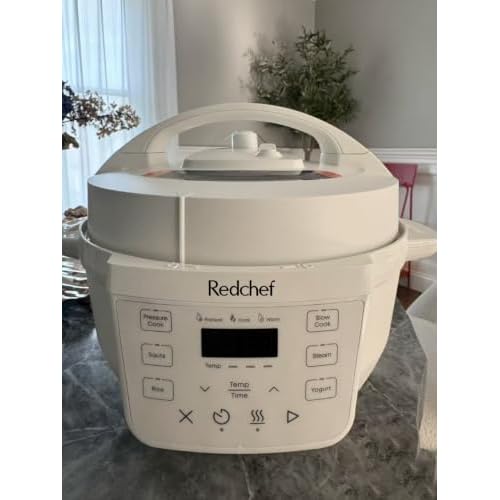 Redchef Multi-Cooker with Pressure Cooker, Slow Cook & Steamer, Rice, Steamer, Sauté, Yogurt & Warmer