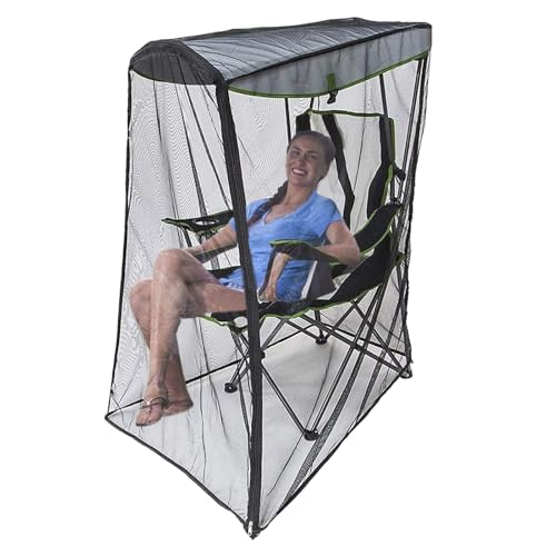 Generisch Fly Mesh, tienda de campaña de silla limpia al aire libre - Sombra impermeable compacta para terraza senderismo jardín patio trasero mochila fuera de la pesca al aire libre