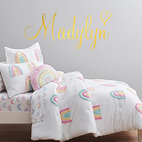 Vinilo decorativo personalizado corazón 35" x 13" miniatura 2