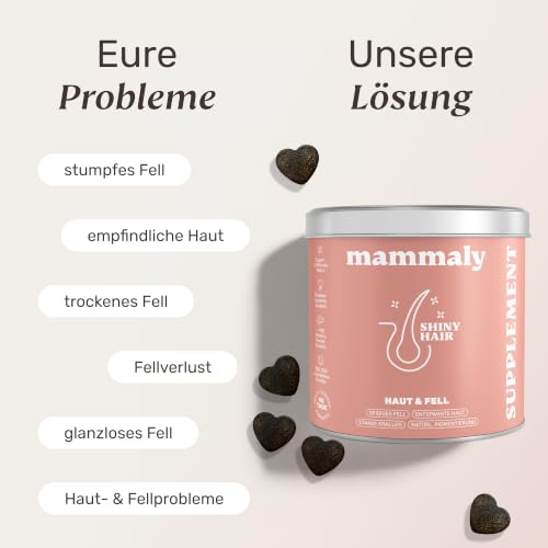 mammaly Shiny Hair® Fellpflege für Hunde mit Nachtkerzenöl (120 Snacks)