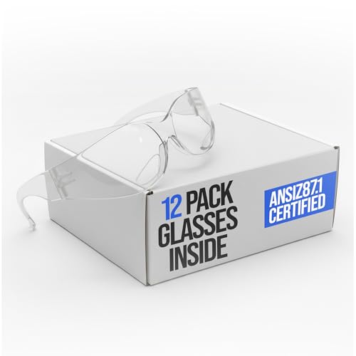 Bifocal Safety Glasses with Scratch-Resistant Lenses (12-Pack)