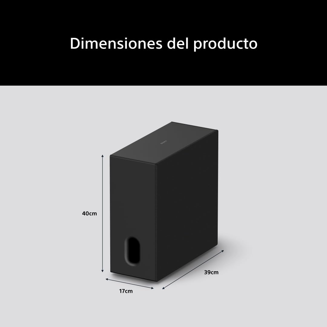 Sony BRAVIA Theatre Sub 8 Subwoofer Inalámbrico 300 W para Barra de Sonido y Home Cinema, Compatible con HT-A9M2, A8, A9000, A8000, A7100, SA-SW8, Modelo 2026