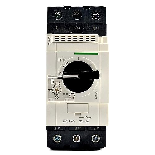 Disjoncteur moteur triphasé GV3-P40 évite la surcharge des circuits 30-40 A 3P AC