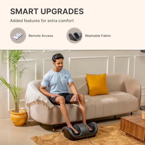 Image of Cult Electric Relax Foot Massager With Shiatsu & Vibration Therapy, 4 Automatic Programs, Enhances Blood Circulation, Pain Relief Foot Massager,Grey