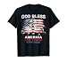 God Bless America 250 Years 1776-2026 Christian Cross Flag T-Shirt