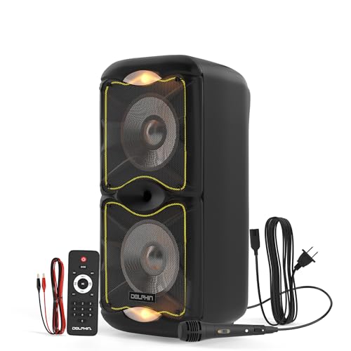 Dolphin BoxParty 212 Dual 12' Portable Bluetooth Party Speaker – Loud...