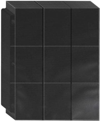 Pochettes transparentes pour cartes lot de 100 protège-cartes de jeu noir