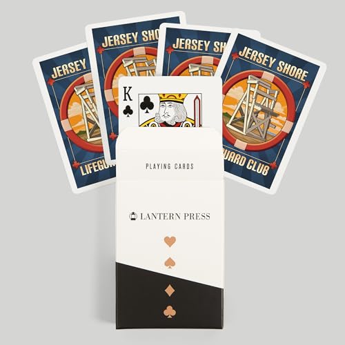 Lantern Press Naipes Poker Jersey Shore Lifeguard Club miniatura 6