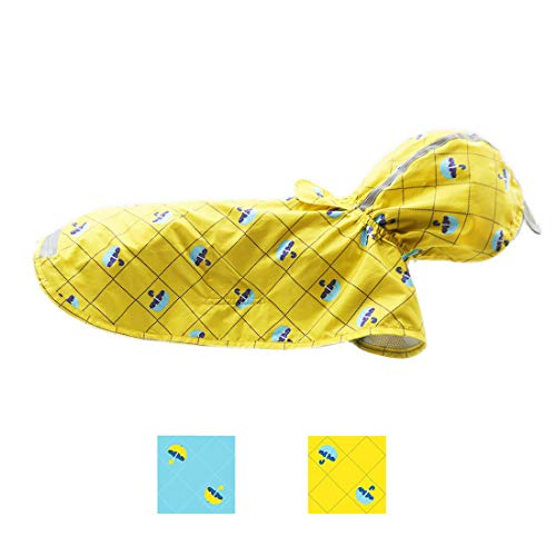 kyeese Dog Rain Poncho Waterproof Reflective Dog Raincoat with Hood for Medium Dogs