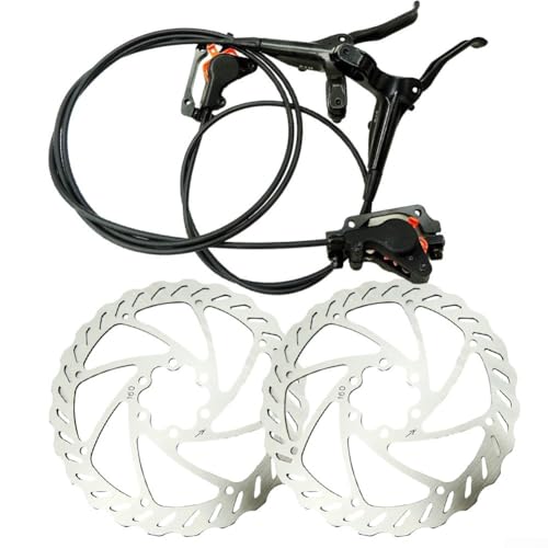 1 par de frenos de disco hidráulicos para bicicletas, rotores de 160 mm, ideal para ciclismo de montaña y carretera
