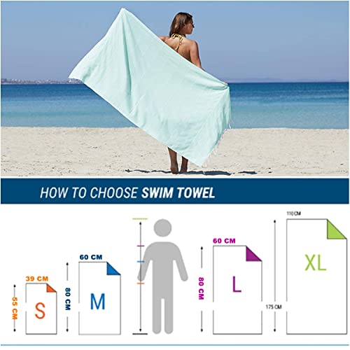Image of Quick Dry Microfibre Towel for Hand Face Bath (Large, Black) 80X130cm Size