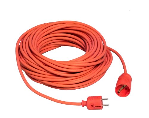Rallonge Schuko Unitec orange de 25m pour vos travaux de jardinage et bricolage à la maison