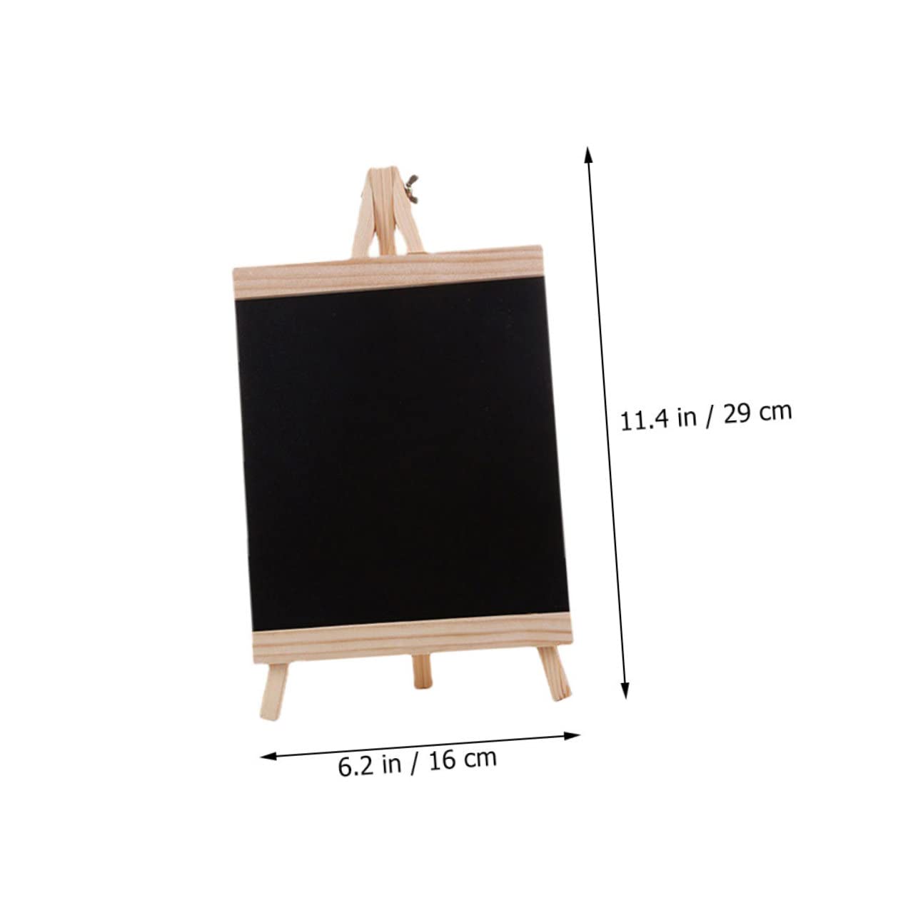 SOLUSTRE 2Pcs Rustic Tabletop Chalkboard Sign Decorative Wooden Blackboard for Weddings Stores and Events Reusable Smooth Surface Compact