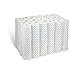 COASTWIDE 2-Ply Toilet Paper, Individually Wrapped Bath Tissue, 500-Sheets Per Roll, 96-Pack, White