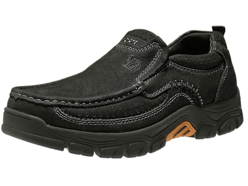 CAMEL CROWN Mens Slip On Loafer Leather Casual Walking Shoes Comfortable for Work Office Dress Outdoor