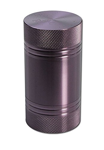 PatchouliWorld Black Leaf - Prensa de polen, aluminio, morado, Höhe: 68mm - Durchmesser: Ø 35mm