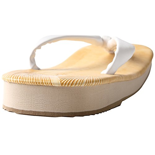 Edoten setta sandals, sponge-soled sandals, cushioning properties that reduce the burden on the legs and hips, tatami, white XXL3