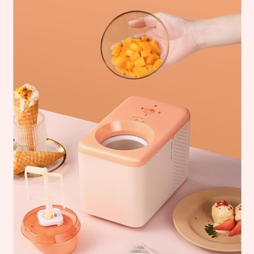 ANGDI Eismaschine, 500 ml automatische Eismaschine mit 2 Geschwindigkeitsmodi, hält 6 Stunden kalt, tragbarer DIY-Fruchttüten-Maker, Hersteller von gefrorenen Desserts, geeignet for Familien – Bild 3