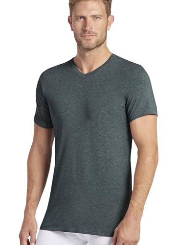 Image of Jockey Men's Undershirt Slim Fit Cotton Stretch V-Neck Undershirt - 2 Pack