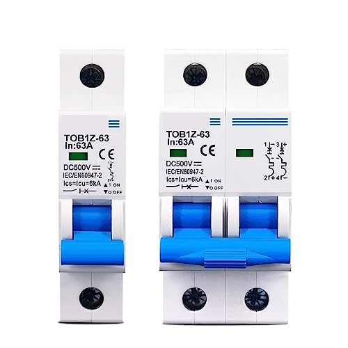 1P 2P DC MCB 6KA 500V ��H�Ւf�� 3A 6A 10A 16A 20A 25A 32A 40A 50A 63A Y�ڑ�(40A,2)