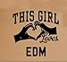 SUPERSTICKI® This Girl Loves EDM Aufkleber Decal Hintergrund/Maße in inch Vinyl Sticker |Cars Trucks Vans Walls Laptop|Black|5.5 in|CCI353