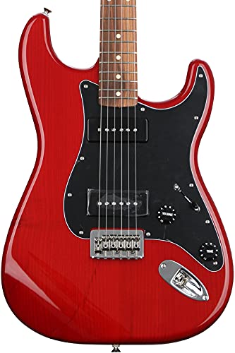 Noventa Stratocaster PF Crimson Red Transparent - Les Beatles, Paul McCartney, John Lennon, RIngo Starr, George Harrison Noventa Stratocaster PF Crimson Red Transparent