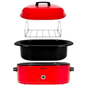 Nesco18quartroasterslowcookerred Urban Country Home Decor Nesco 18 quart roaster slow cooker red urban country home decor