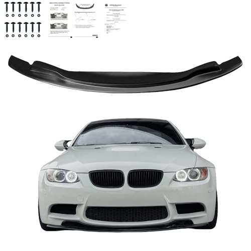 Frontlippe Frontspoiler kompatibel mit BMW M3 E92 Coupe / E93 Cabrio 2007-2013 mit ABE TÜV Schwarz Glänzend