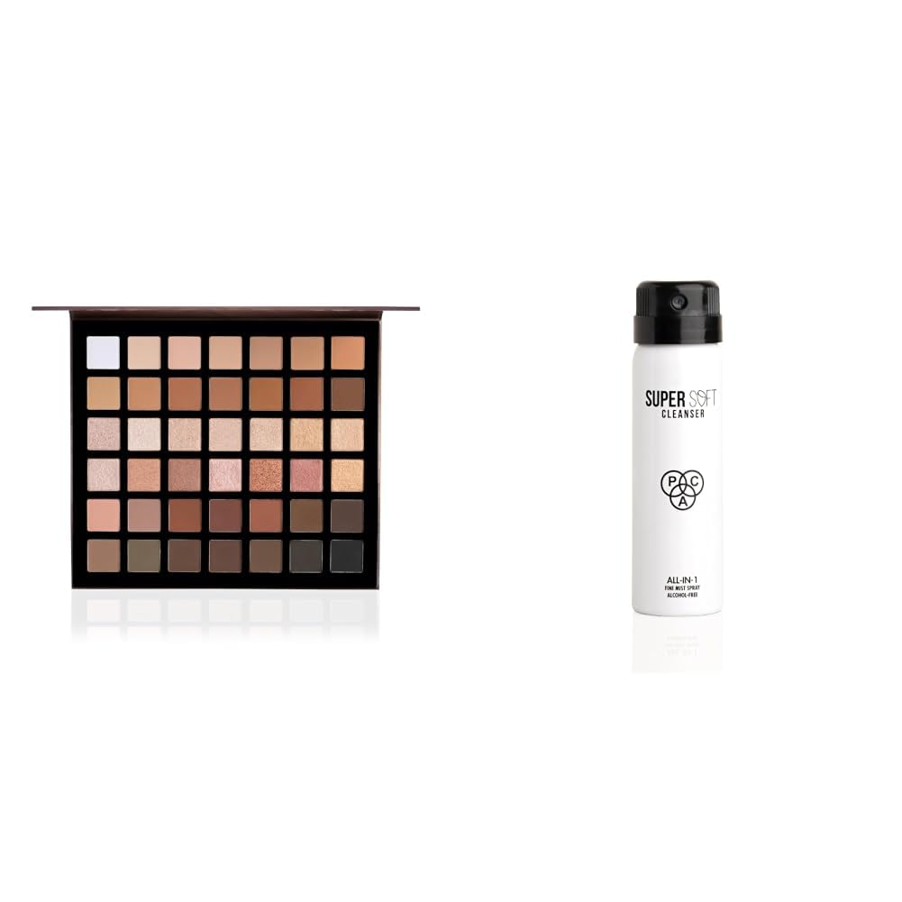 PAC Prism Eyeshadow Palette X42 Neutrals | High Imt Mattes Pearls & Shimmers | Blendable Formula Super Soft Cleanser-image-34