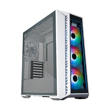 GABINETE COOLER MASTER MASTERBOX 520 LATERAL VIDRO TEMPERADO - 3 FANS ARGB 120MM - BRANCO – MB520-WGNN-S01 - COOLER MASTER