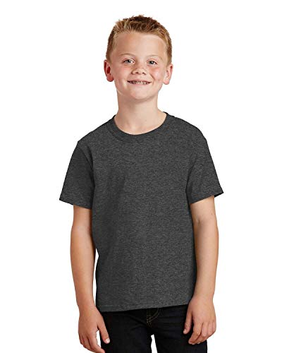 Port & Company - Youth Core Cotton Tee XL Dark Heather Grey