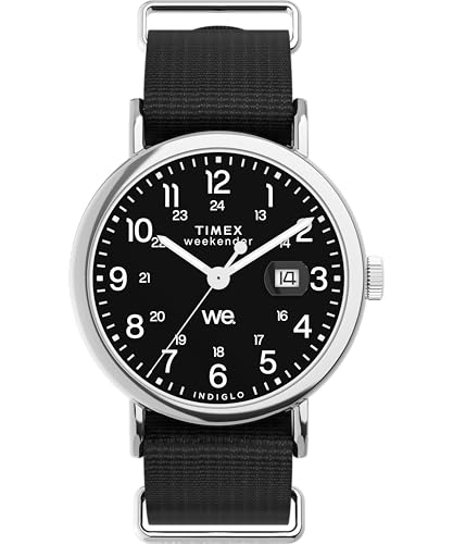 Image of TIMEX TW2W86100 Unisex Watch Weekender TW2W86100 Quartz Water Resistant 5 ATM Acrylic Black Dial Brass [Parallel Import], Black
