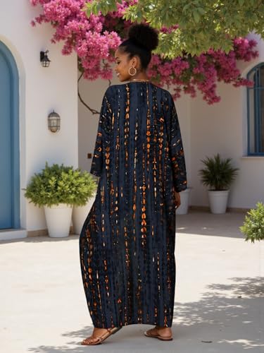 Image of Women's Kimono Cover Up Long Beach Dress Swimsuit Cover Ups Colorful Cardigan Lightweight Robe for Swimwear