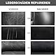ePicsoa Leder Reparatur Set Schwarz, 2 x 50ml Flüssigleder Schwarz, Kunstleder Reparaturset, für Lederprodukte Wie Autositze,Sofas,Schuh