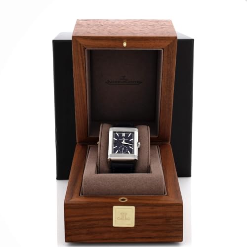 Pre-Loved Reverso Tribute Duoface Small Seconds Manual Watch Stainless Steel and Leather 28, Blue2
