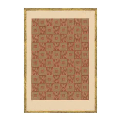 Vintage Framed geometric 3D structure wall art Canvas Print Oil Paintings Reproduction World Classics abstract Artwork Poster Painting Wall Decor Elegant Home Decor for Office or Living Room (12L"x16W",Gold Framed)